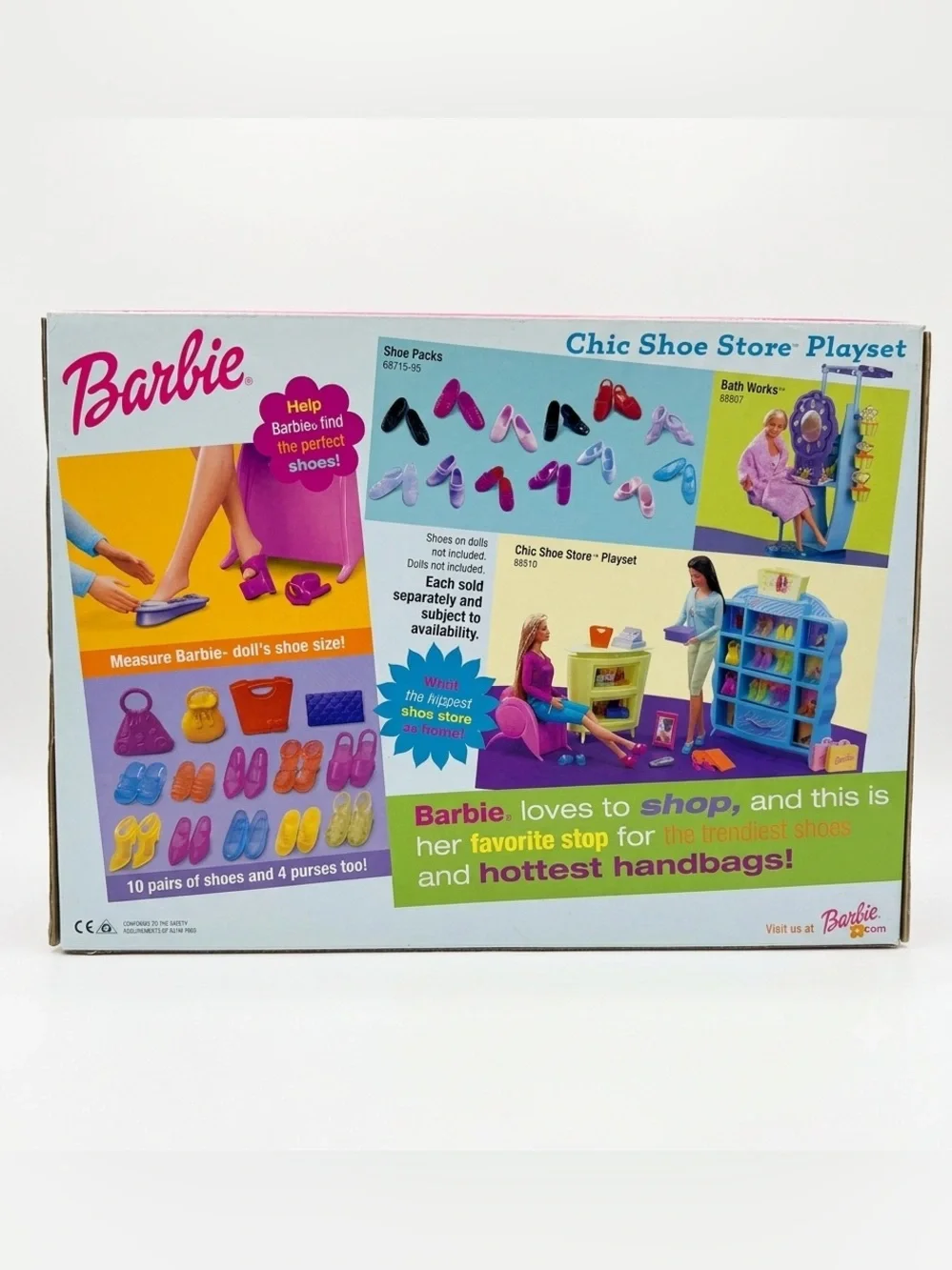 Barbie Chic Shoe Store Playset NIB Factory Sealed Mattel 2001 #88810 - Picture 2 of 3
